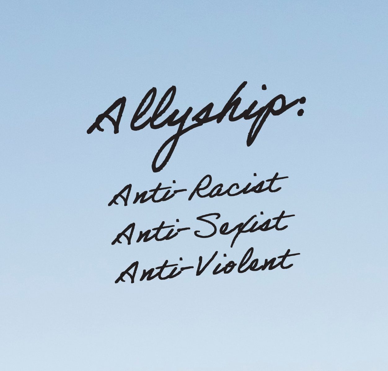 In Support of Allyship